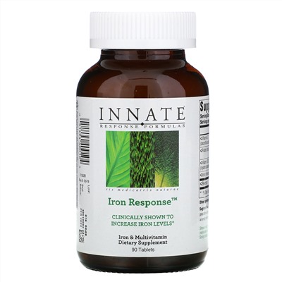 Innate Response Formulas, Iron Response, железо, 90 таблеток