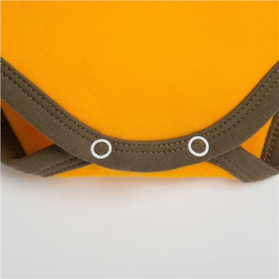 Боди для мальчика «Крошка Я» Mum's boy, рост 62-68 см, жёлтое