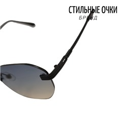 Хит! Солнцезащитные очки Бренд, тёмно-серые, 54219-5300 145, арт.354.224