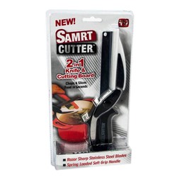 Нож-ножницы с разделочной доской 2 в 1 KNIFE CUTTING BOARD (уценка)