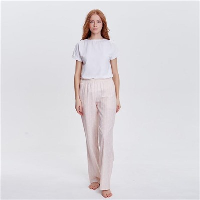 Брюки домашние женские MINAKU: Country melody, розовые, размер 42