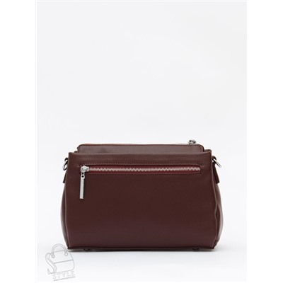 Сумка женская кожаная 1025C burgundy red Polina&Eiterou
