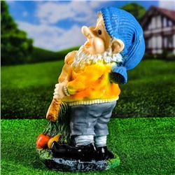 Садовая фигура из полистоуна «Гном с табличкой», 45×24×28 см