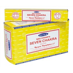 SATYA Ароматические палочки Seven Chakra 15г.*12уп