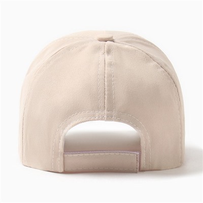 Кепка детская MINAKU Smile, размер 50-52, бежевая