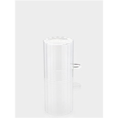 Сахарница BellaTenero, 500 мл, 8×8×10.4 см, с бамбуковой крышкой, держателем для ложки, стекло, прозрачная