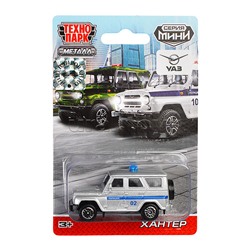 Машина металл UAZ Спецтехника 7,5 см, в ассортименте, блистер