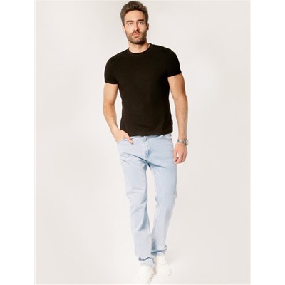 Футболка slim fit  из премиального хлопка с эффектом меланж