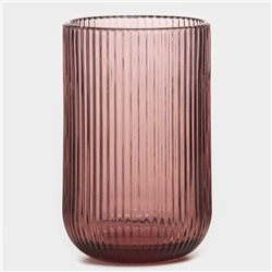 Стакан Magistro «Грани», 400 мл, 8×13 см, стекло, розовый