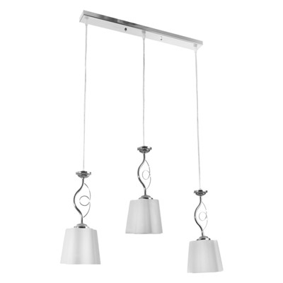 Светильник ЭкономСвет Martina 3×40 Вт Е27 хром 60×14×65(31)см