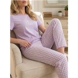 Пижама футболка и брюки М325293Псб
