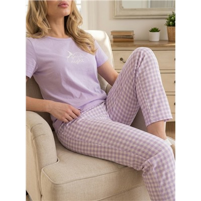 Пижама футболка и брюки М325293Псб