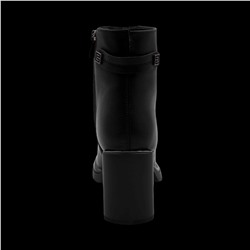 Ботинки из натуральной кожи на меху РМ-104-1 черные