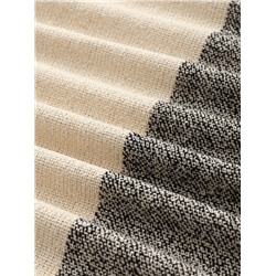 Плед с кисточками «Этель», 125×150 см, цвет серая полоса