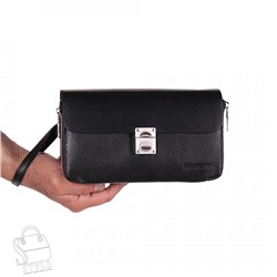 Клатч мужской кожаный 3509-2H black Heanbag