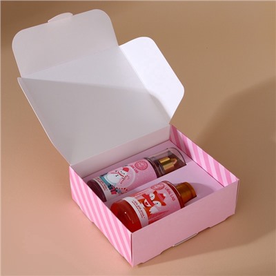 Подарочный набор новогодний URAL LAB «Рождественская почта»: гель для душа 100 мл и мист для тела 88 мл