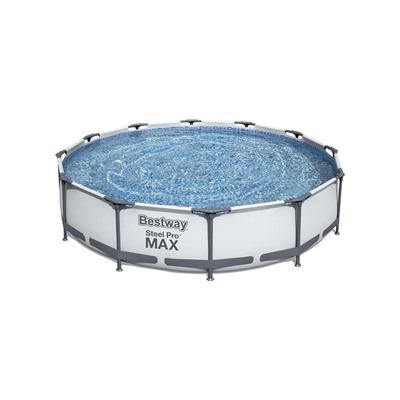 УЦЕНКА Бассейн каркасный Steel Pro MAX, 366×76 см, фильтр-насос, круглый, 56416 Bestway