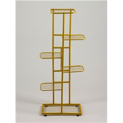 Подставка для цветов Greengo, 6 полок, 44×22×105 см, напольная, металл, цвет золотой