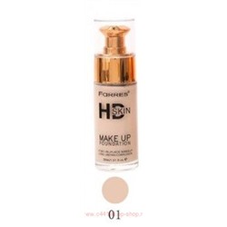 Farres Тональный Крем HD Skin с дозатором тон 01 светлый 30 мл 4044