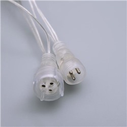 Гирлянда «Бахрома» 3 × 0.9 м, IP44, УМС, прозрачная нить, 232 LED, свечение мульти, 220 В