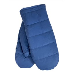 Зимние женские варежки с подкладом из искусственного меха, цвет тёмно синий