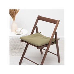 Подушка на стул «Этель» Kitchen, 42×42 см, зелёная