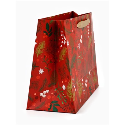 Пакет подарочный новогодний ламинированный «С Новым годом», MS 23×18×10 см