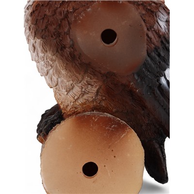 Садовая фигура из полистоуна «Совушка», подвесная, 13×9×17 см