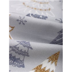 Набор сервировочных салфеток с декоративными кольцами Let it snow, 40×40 см - 4 шт., 100% хлопок, саржа 190 г/м²