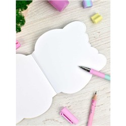 Блокнот фигурный 120х117 мм 30л без линовки "КОТЁНОК В ШАПКЕ" 67597 Феникс