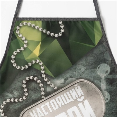 Фартук «100% мужик», 65×80 см,100% п/э, оксфорд 210 г/м²