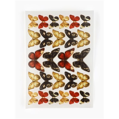 Вафельные картинки для украшения десертов и тортов «Бабочки», А5