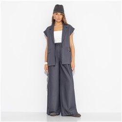 Жилет на завязках, Слишком модно (серый)