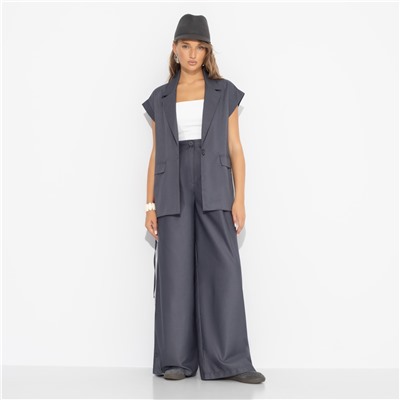 Жилет на завязках, Слишком модно (серый)