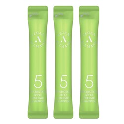 AllMasil Шампунь для волос с яблочным уксусом / 5 Probiotics Apple Vinegar Shampoo Stick Pouch, 20 шт. х 8 мл KRISTALLER, 1110546