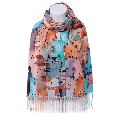 Палантин CY2593 Кошки