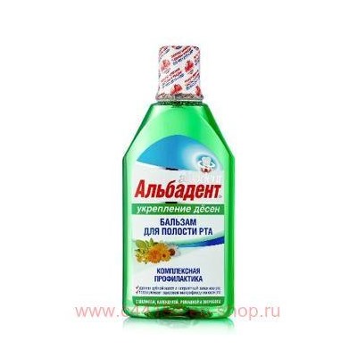 Альбадент-бальзам укрепление дёсен с шалфеем, ромашкой, календ. 400мл
