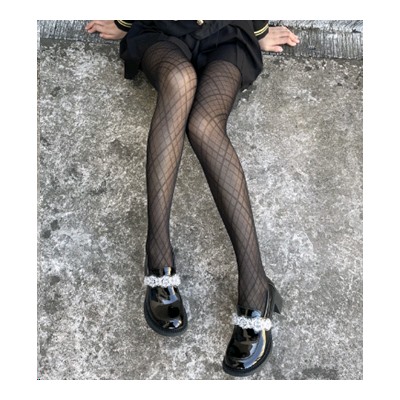 Колготки капроновые 10 den рисунок / D173 /уп 1/рост до 165 размер 44