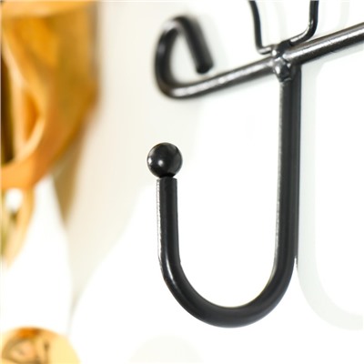 Настенные крючки декоративные «Столовые приборы», металл, чёрный, 17.5×4×28.5 см