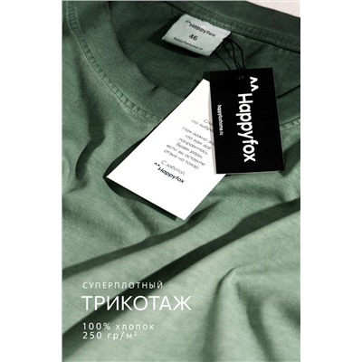 Мужская футболка оверсайз с эффектом градиент Happyfox