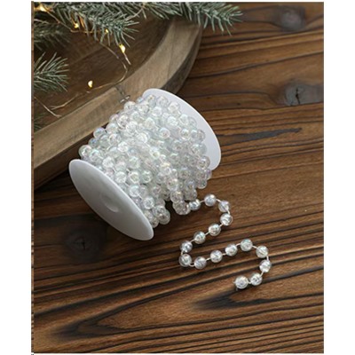 Новогодние бусы на елку 10ммх5м / DW-1379 /уп 120/