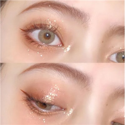 Палетка мерцающих теней 4 цвета Dikalu, номер 06