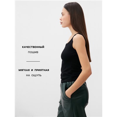 Майка женская MIST: Base, размер S, чёрная