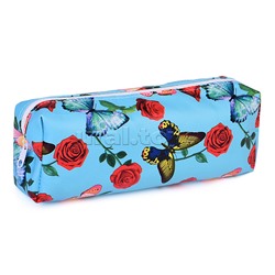 Пенал-косметичка Butterfly, 19х7х4 см, на молнии, ПВХ, ассорти 5 дизайнов, ОПП-упаковка