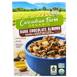 Cascadian Farm, Гранола, органический темный шоколад с миндалем, 375 г (13,25 унции)