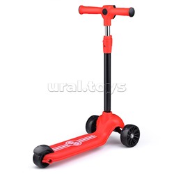 Самокат 3-х колесный ROCKET, красный