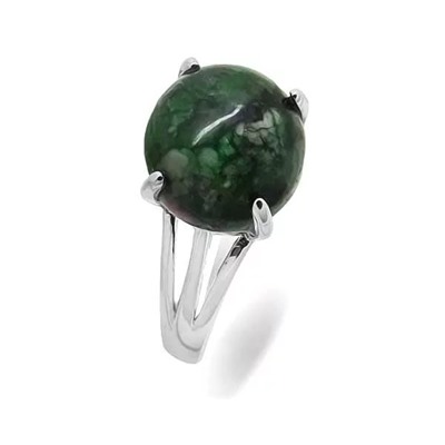 Кольцо из серебра цоизит, МЦВ51