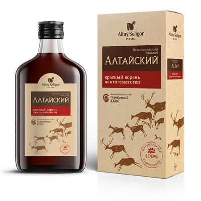 Бальзам «Алтайский», с красным корнем и пантогематогеном, 100 мл