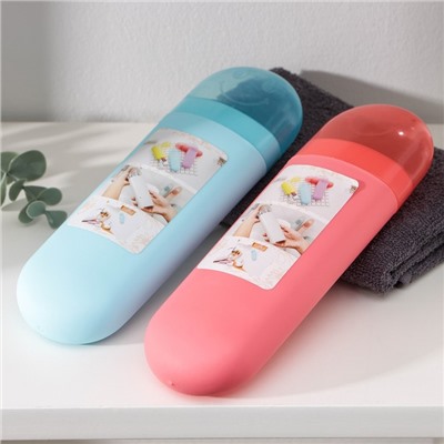 Футляр для зубной щётки и пасты, 20×6.5×3 см, МИКС