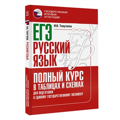 АСТ Текучева И.В. "ЕГЭ. Русский язык. Полный курс в таблицах и схемах для подготовки к ЕГЭ"